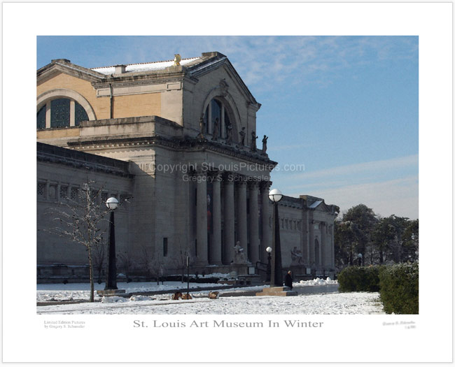 St. Louis Art Museum In Winter